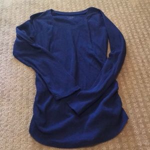 Royal Blue Thermal Maternity Tee
